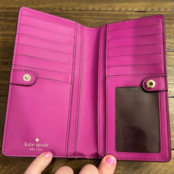 Kate Spade Fuchsia Bifold Wallet - Picture 3 of 8